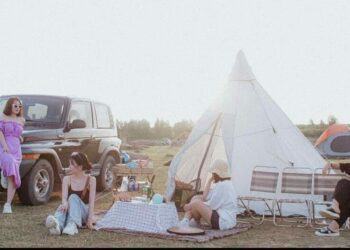 Review tour camping hồ Dầu Tiếng (Bình Dương) chỉ 599K/người