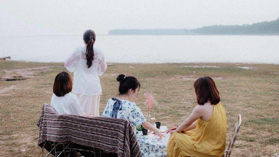 Review tour camping hồ Dầu Tiếng (Bình Dương) chỉ 599K/người