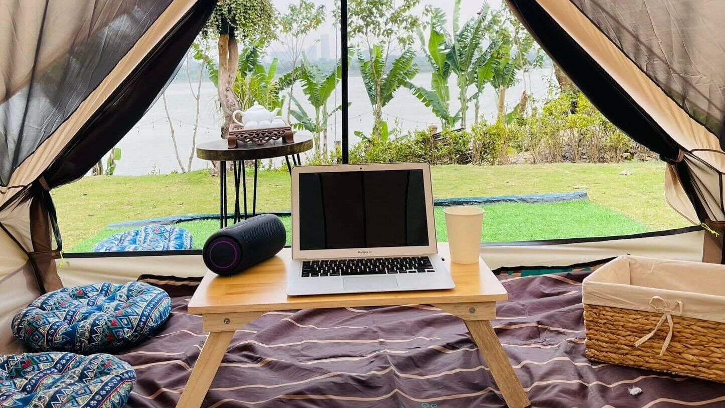 Khám phá TBS Riverside Garden - điểm camping tại Hà Nội "view" sông Hồng 3 Khám phá TBS Riverside Garden - điểm camping ở Hà Nội "view" sông Hồng