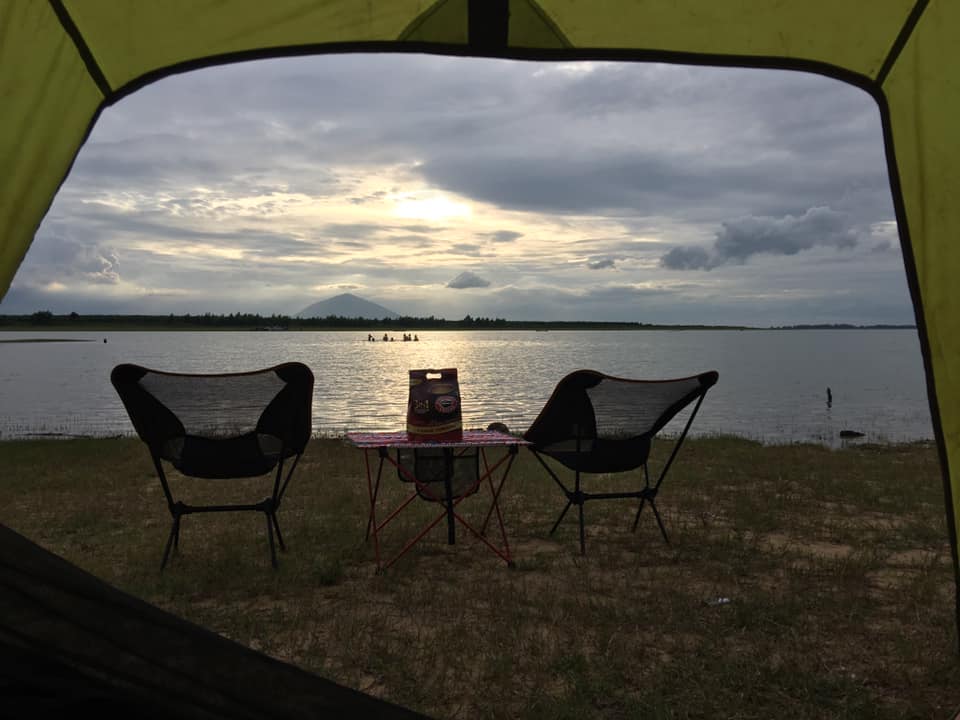 Review camping hồ Dầu Tiếng với chi phí chỉ 250K/người