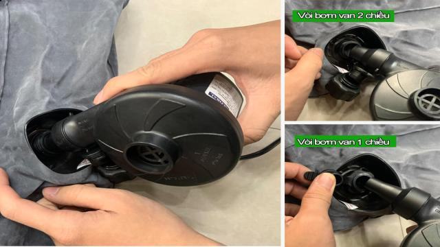 Hướng dẫn bơm hơi đệm hơi Intex đúng cách