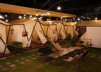 Nhà hàng, quán cà phê phong cách cắm trại ở TP.HCM