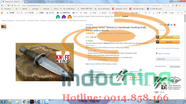 Ship dao trên Amazon về Việt Nam