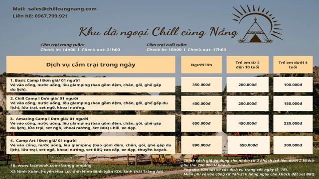 Những địa điể cắm trại ở Ninh Bình