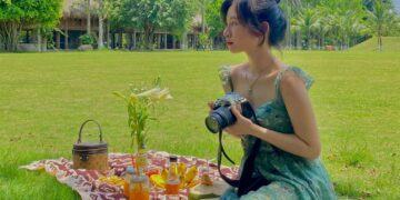 Cắm trại ở công viên Hồ Thiên Nga