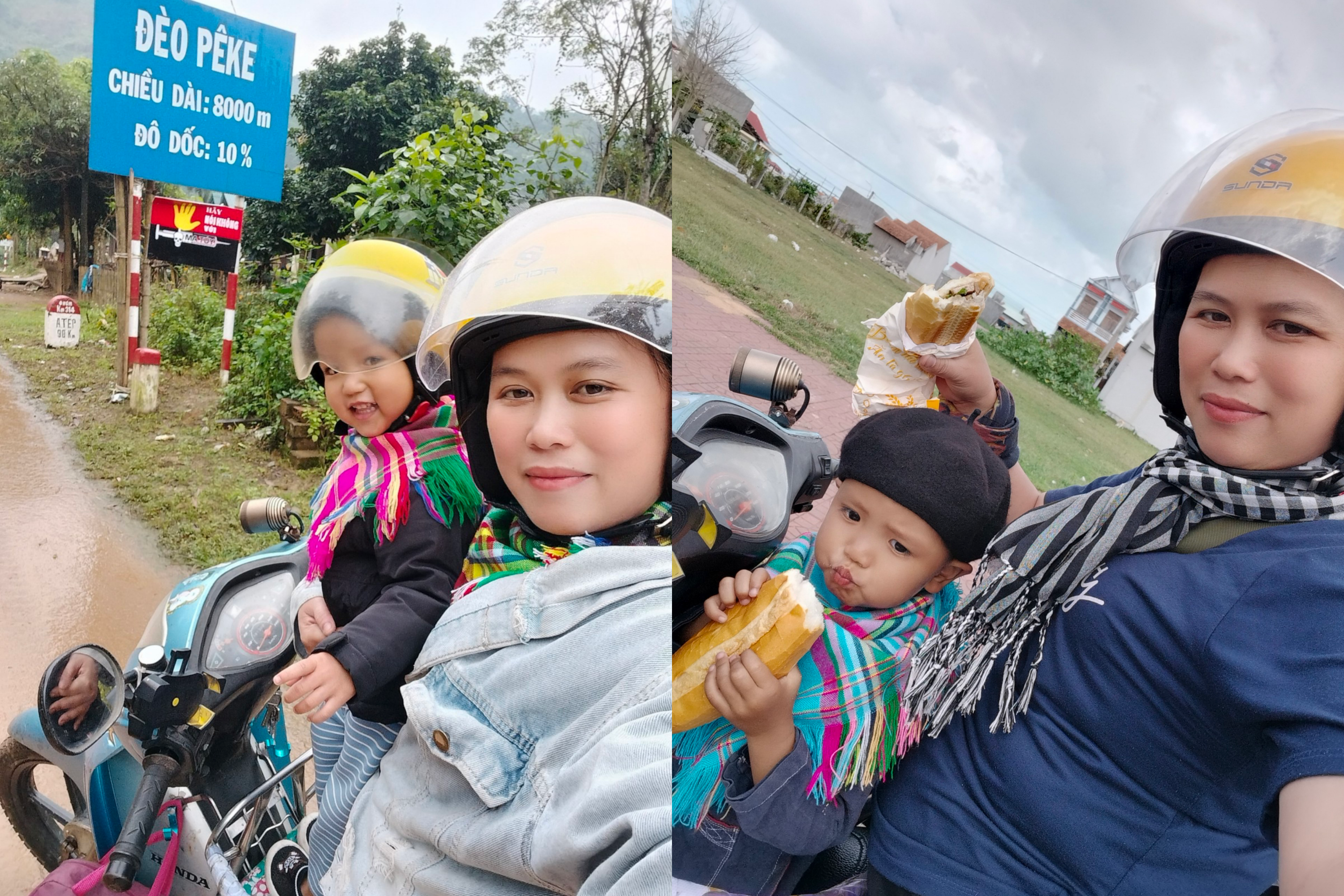 Bị chỉ trích đưa con 4 tuổi phượt xuyên Việt bằng xe máy, bà mẹ Dao nói gì?